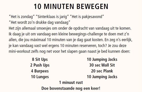 100%NL Magazine Workout