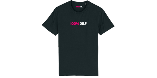100%NL Magazine Dilf shirt zwart