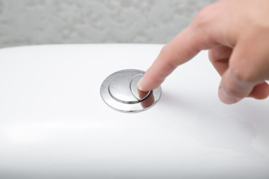 water besparen - kleine knop toilet