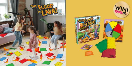 WINACTIE GESLOTEN: Het spel 'De Vloer Is Lava' - 100%NL Magazine
