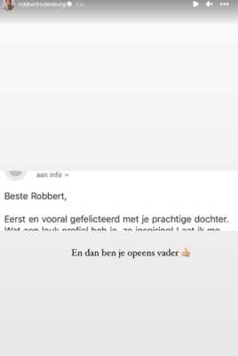 Robbert Rodenburg: 'En dan ben je opeens vader'