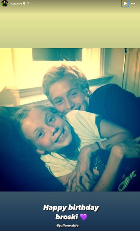 AAWH Noa Vahle Deelt Prachtige En Te Leuke Jeugdfoto Met Broer Julian aawh-noa-vahle-deelt-prachtige-en-te-leuke-jeugdfoto-met-broer-julian