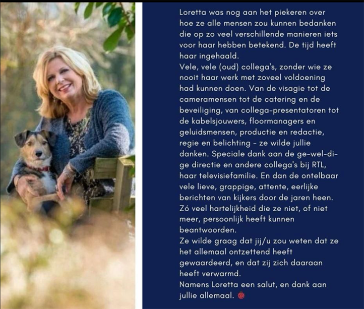 100%NL Magazine Loretta Schrijver