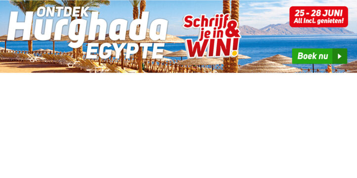 100%NL Magazine - Hurghada Corendon - win